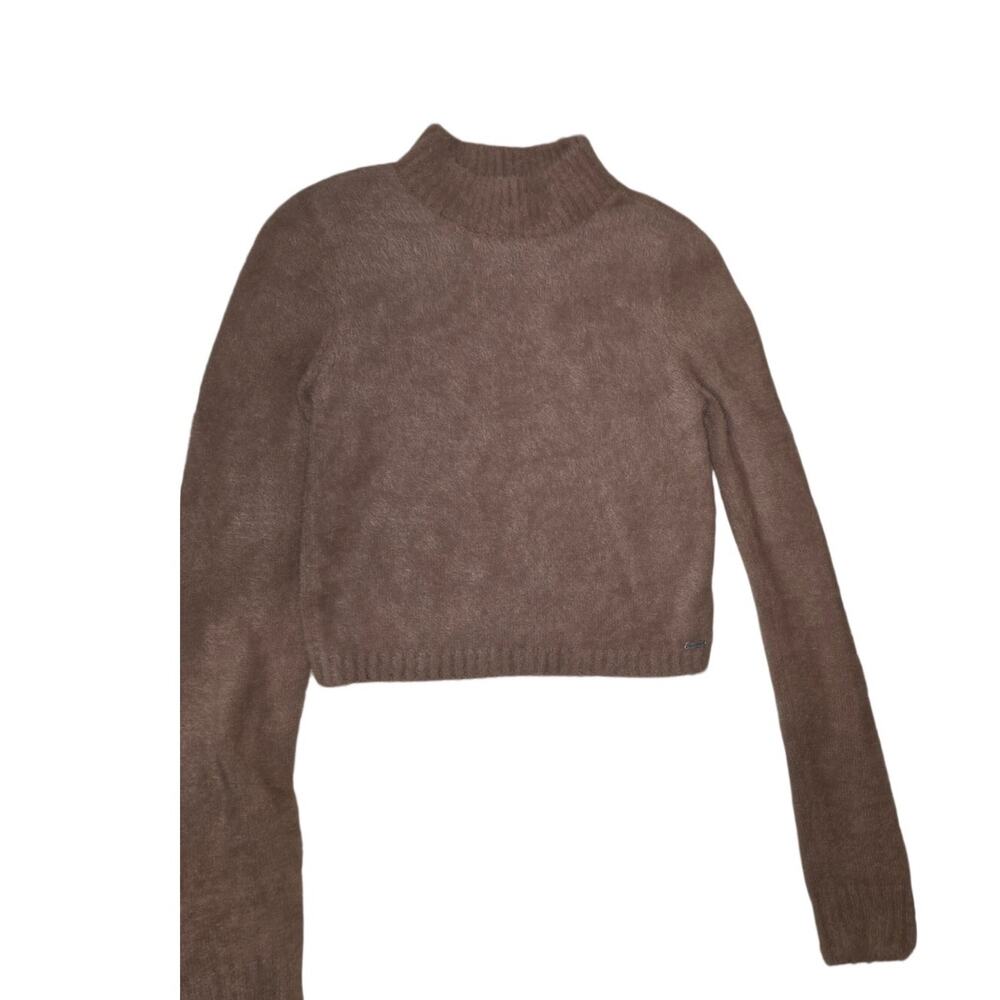 Hollister Brown Knit Sweater Size Medium - Like New